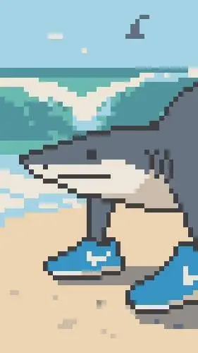 ai character: tralalero tralala background