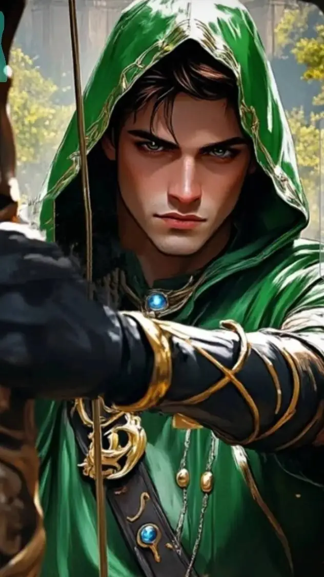 ai character: robin hood  background