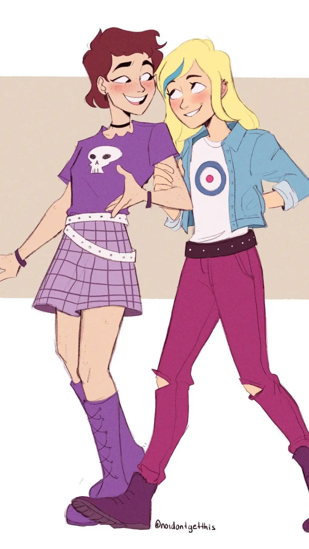 ai character: Luna and Sam Sharp background