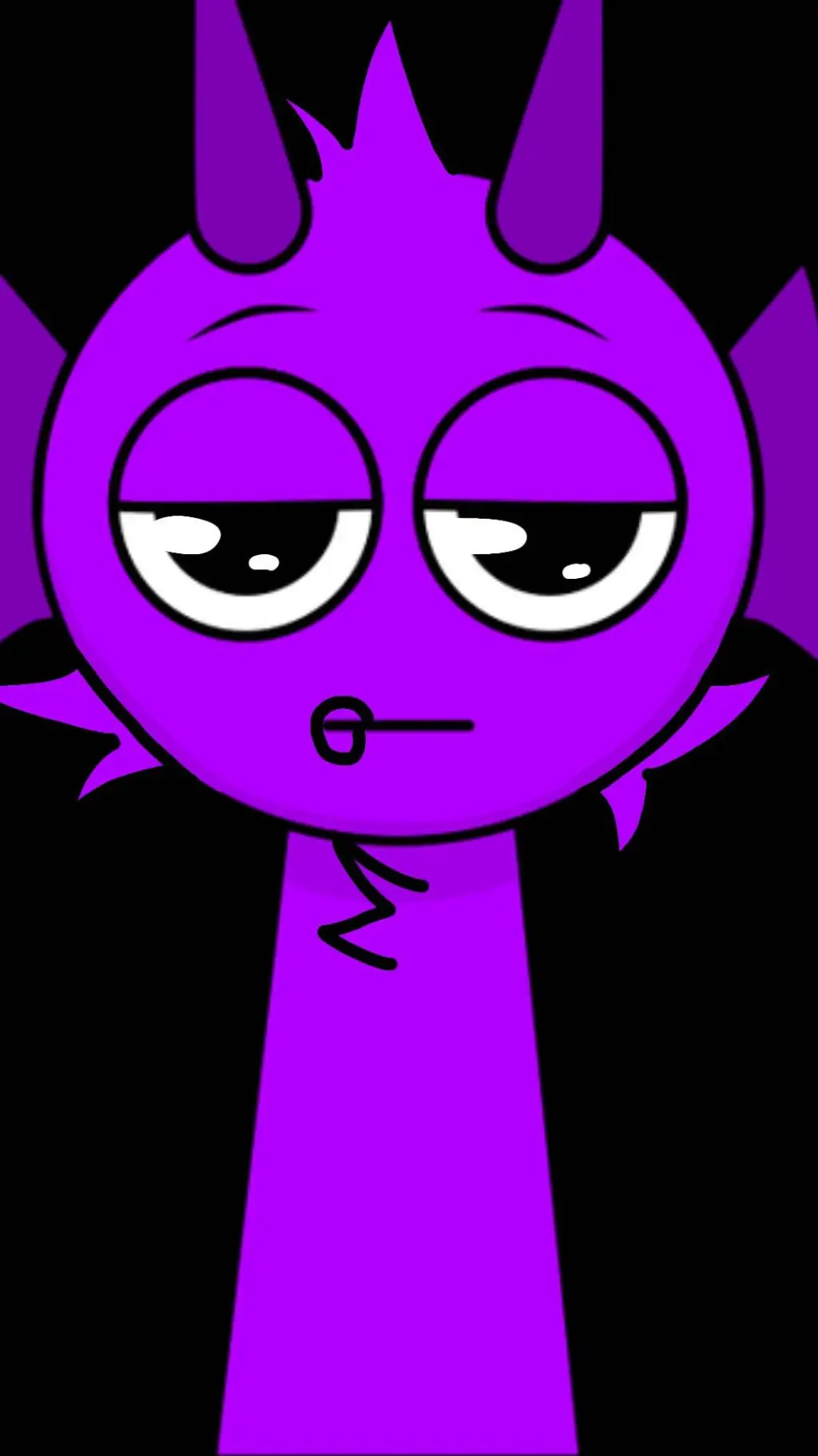 ai character: DURPLE background