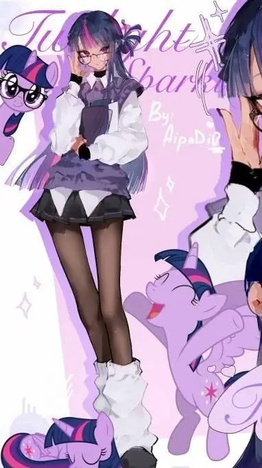 ai character: twilight sparkle background