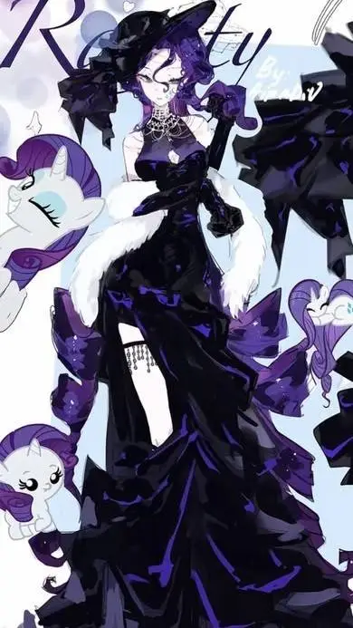 ai character: Rarity background
