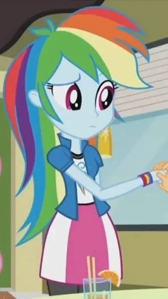 ai character: Rainbow dash background