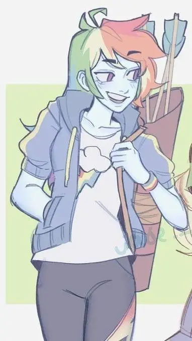 ai character: Rainbow dash background