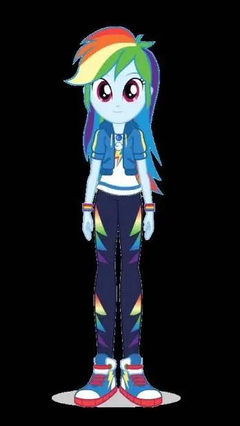 ai character: Rainbow dash background