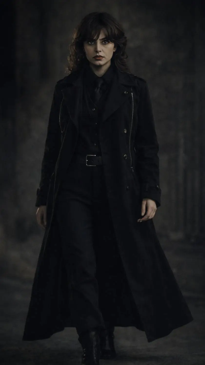 ai character: Mafia Witch🖤🔥🔥...  background