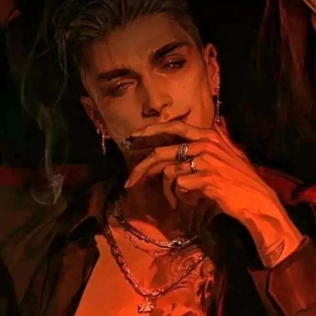 chat with ai character: Rhyzen Nyx Calder🖤