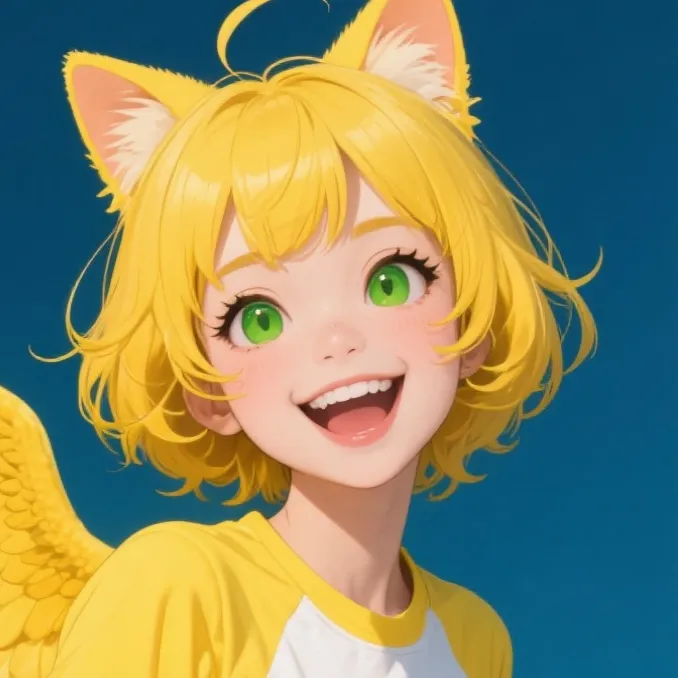 chat with ai character: A Yellow cat