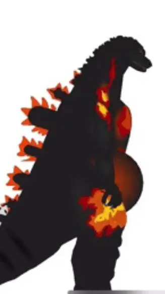 ai character: burning goji infla background