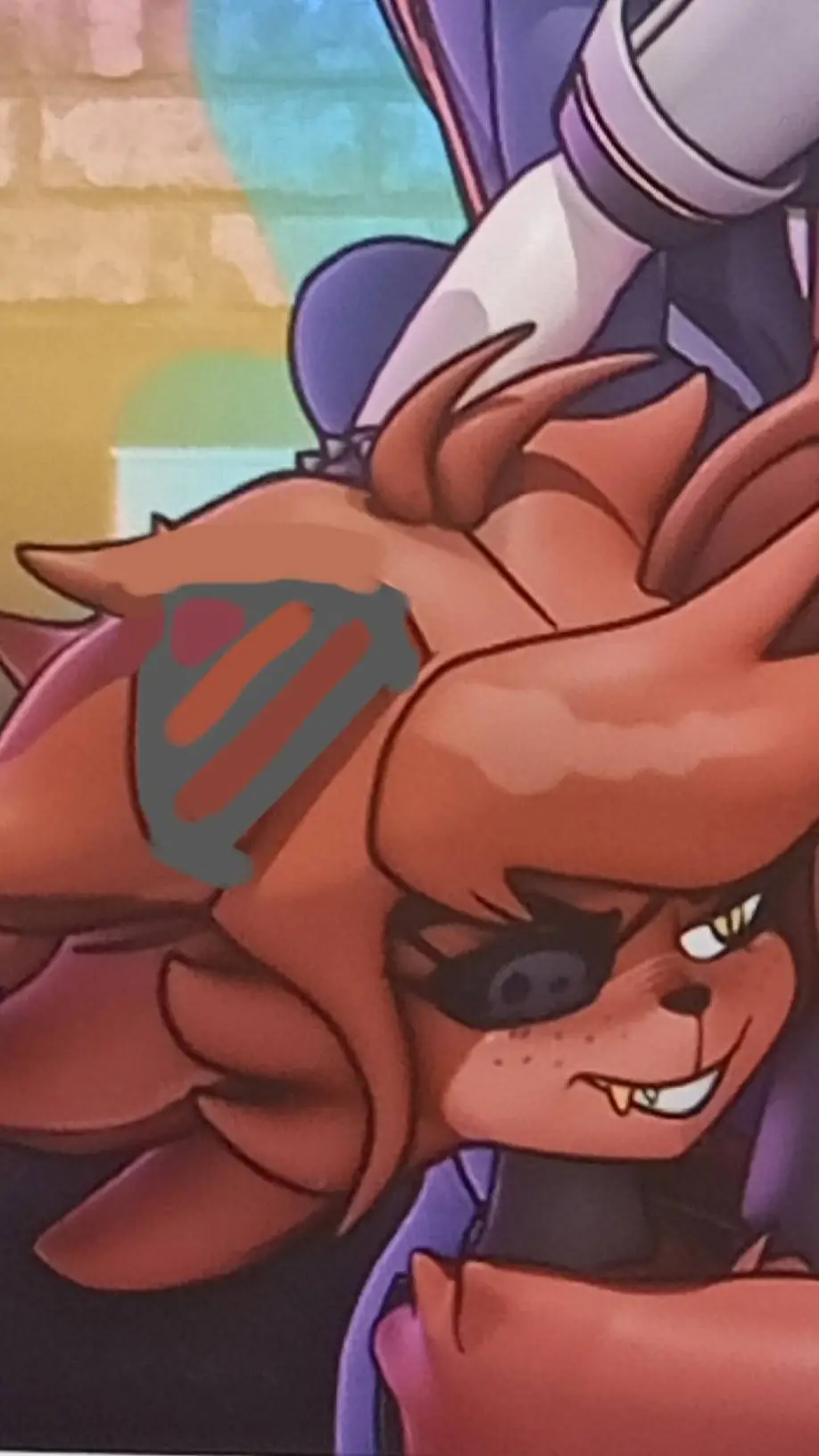 ai character: fnia 2(whitereds) background