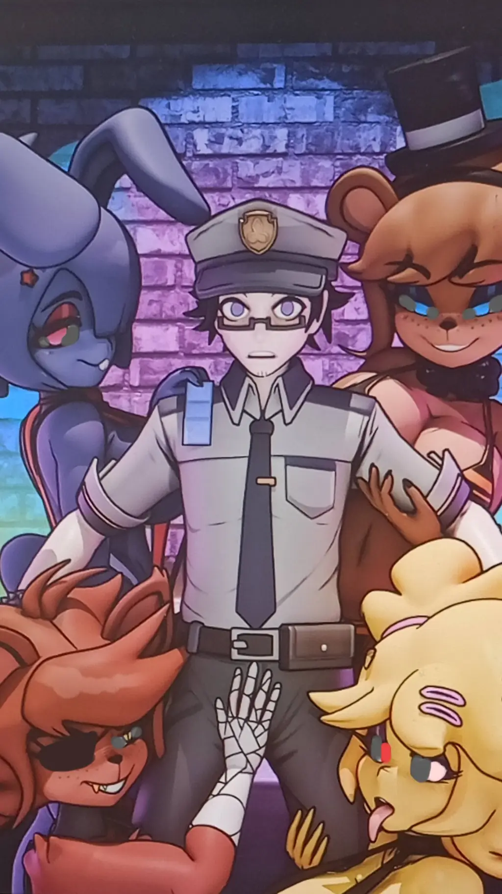 ai character: fnia 4 background