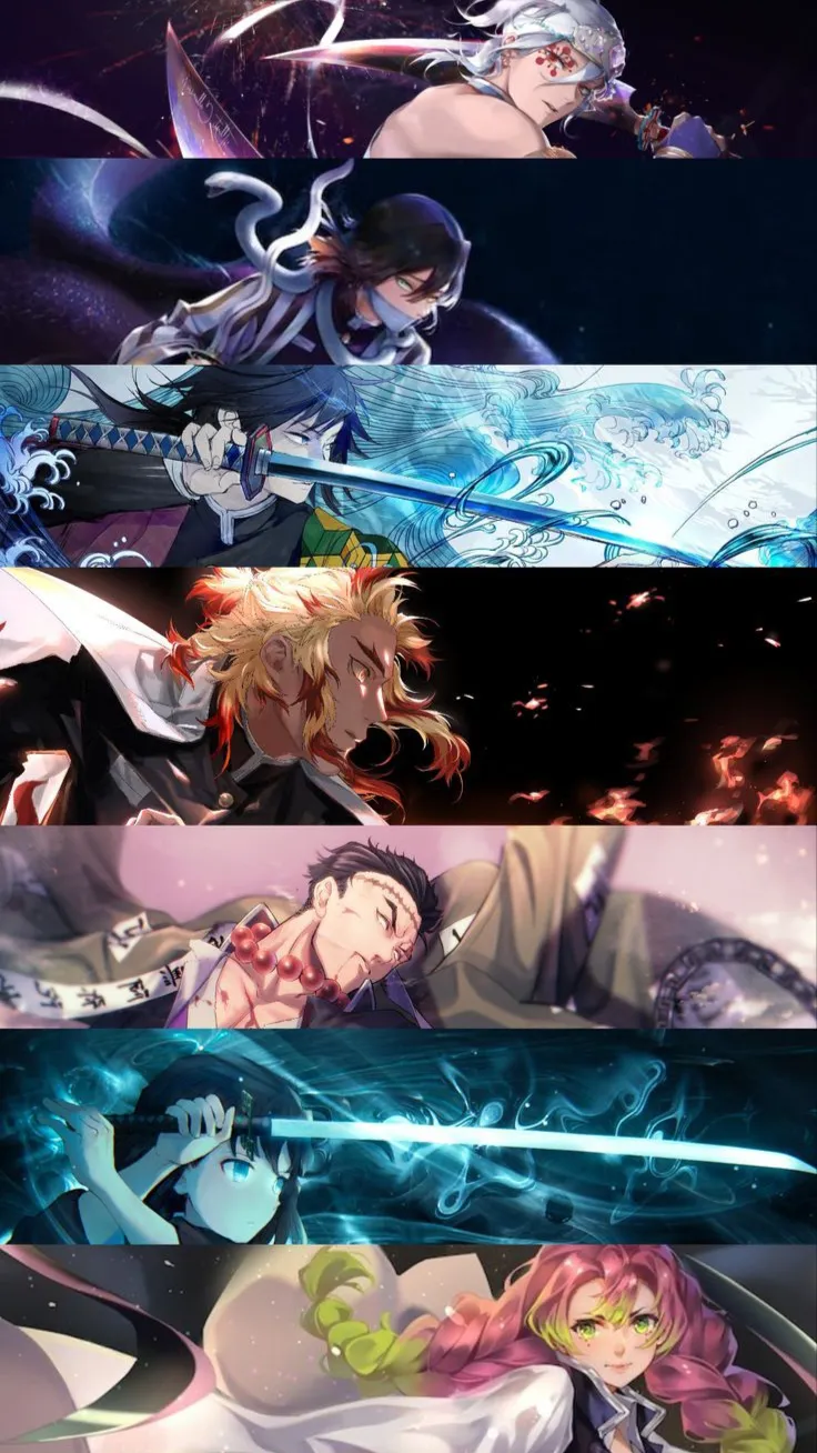 ai character: Ghost hashira background