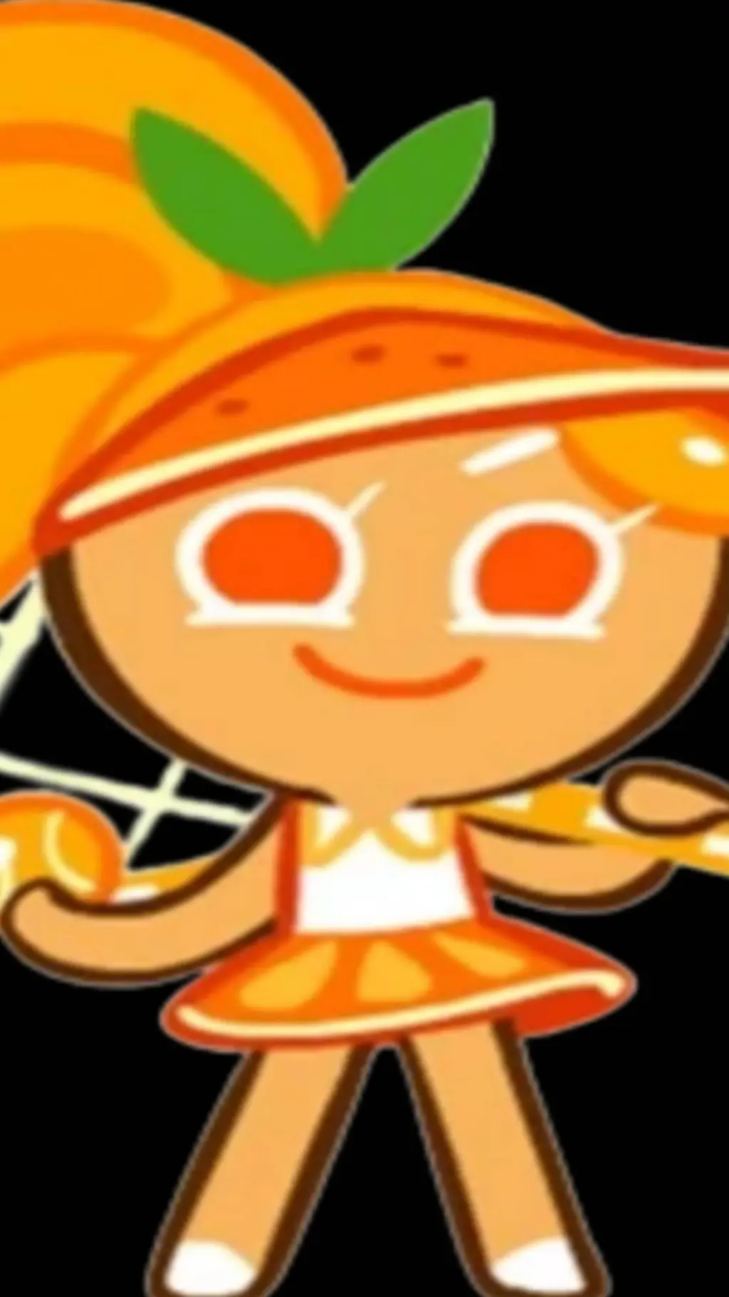 ai character: Orange Cookie background