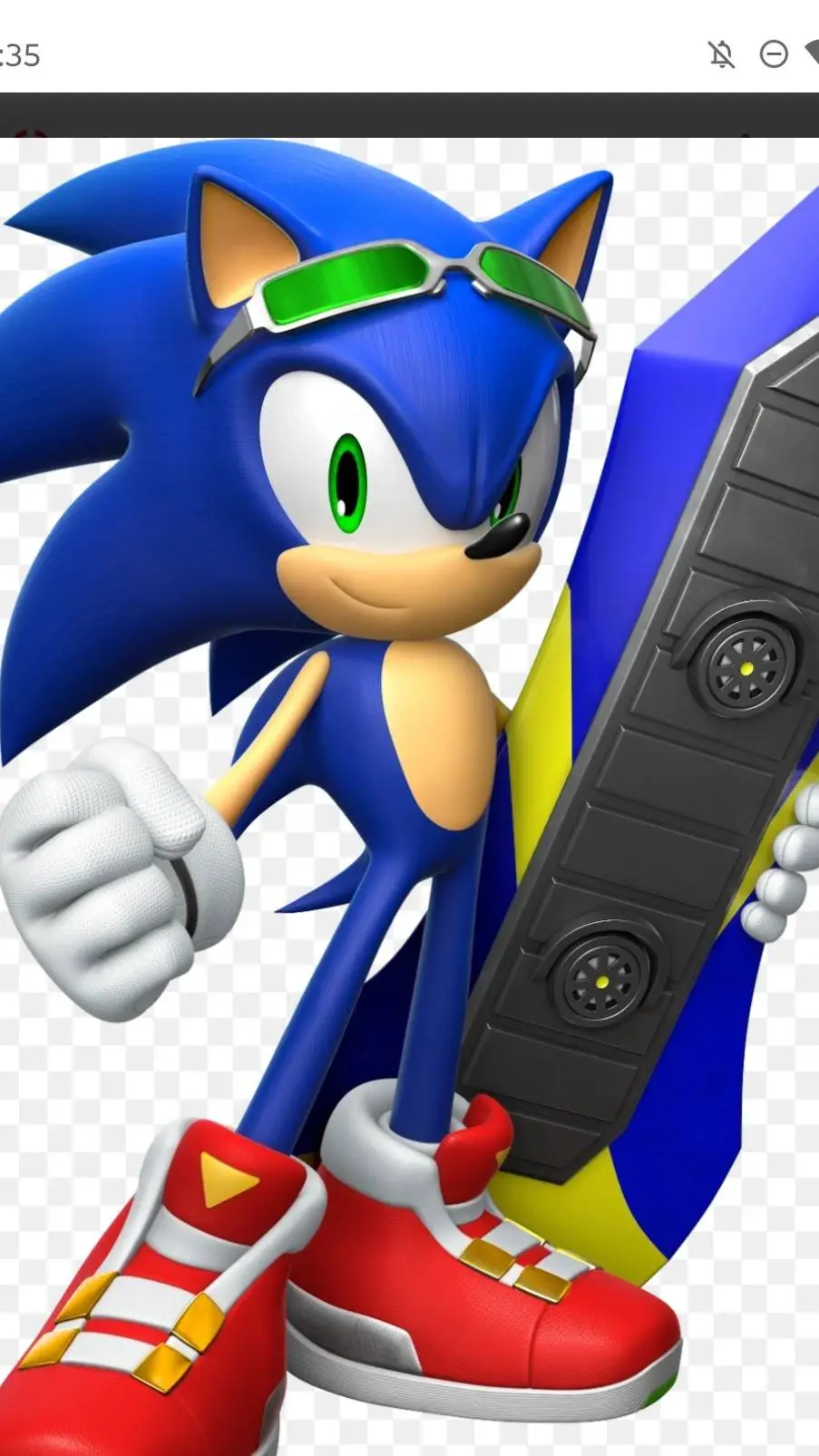 ai character: Sonic  background