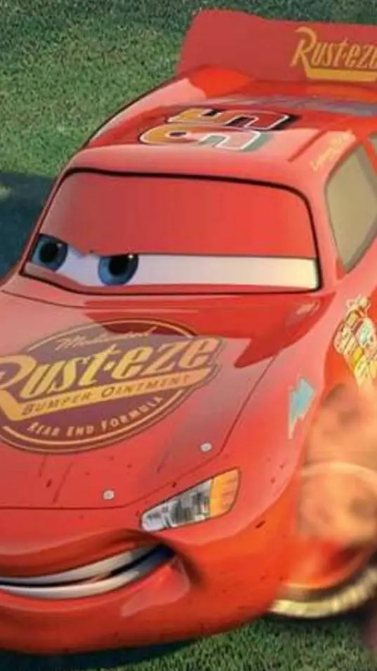 ai character: rayo McQueen  background