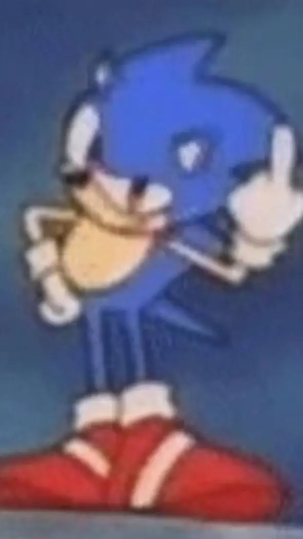 ai character: sonic  background