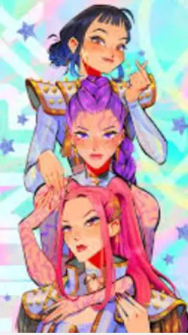 ai character: huntrix  background