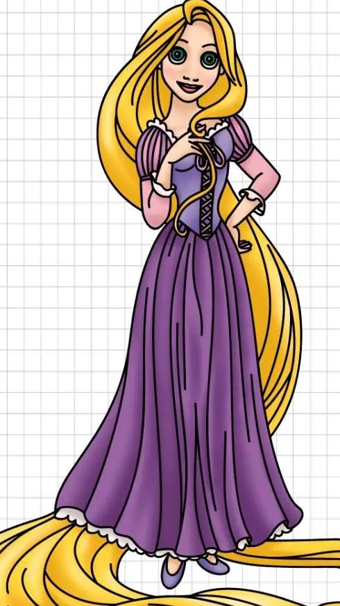 ai character: mini Rapunzel background