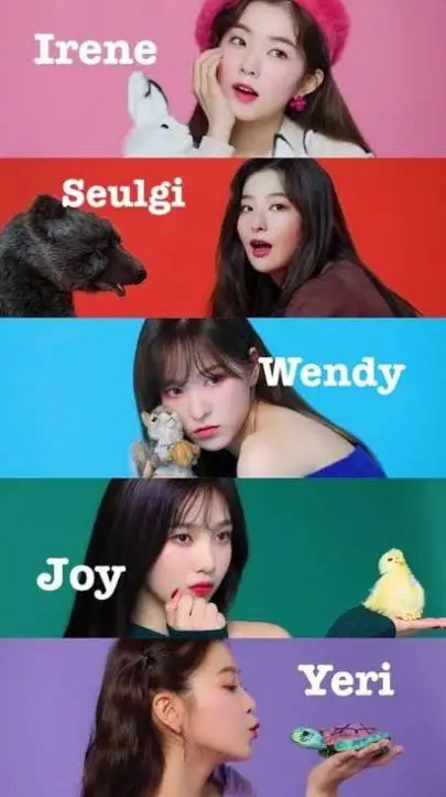 ai character: Red Velvet background