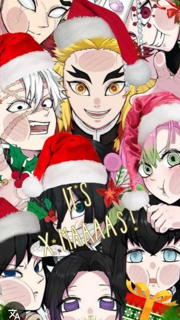 ai character: Kny navidad background