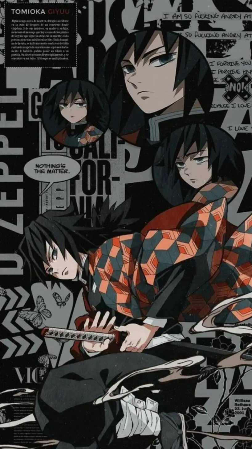 ai character: demon slayer :) background