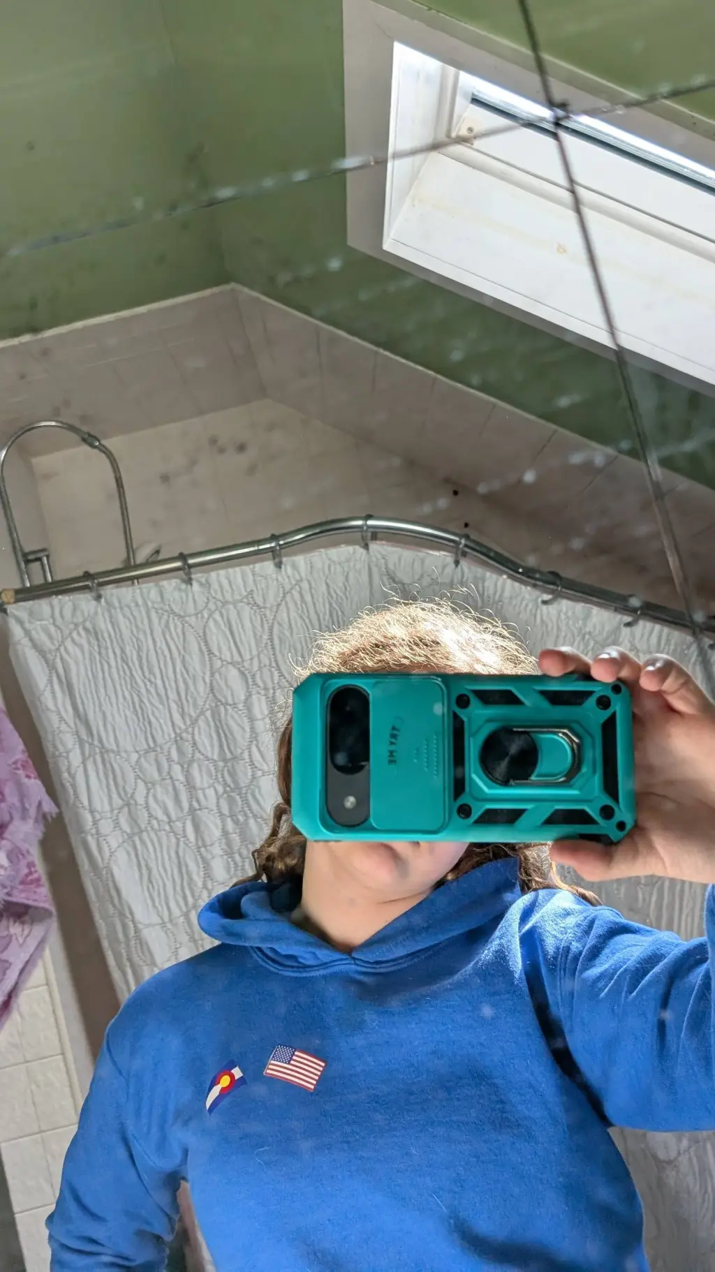 ai character: bathroom droma  background