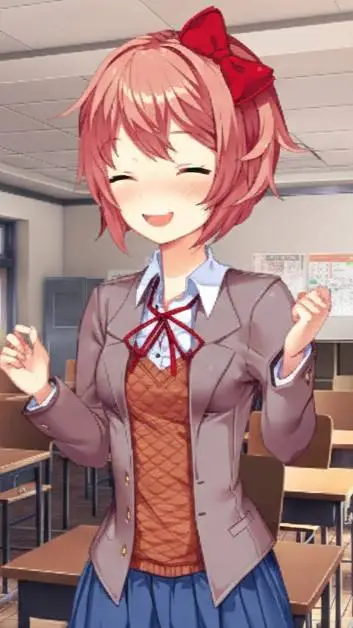 ai character: Sayori  background