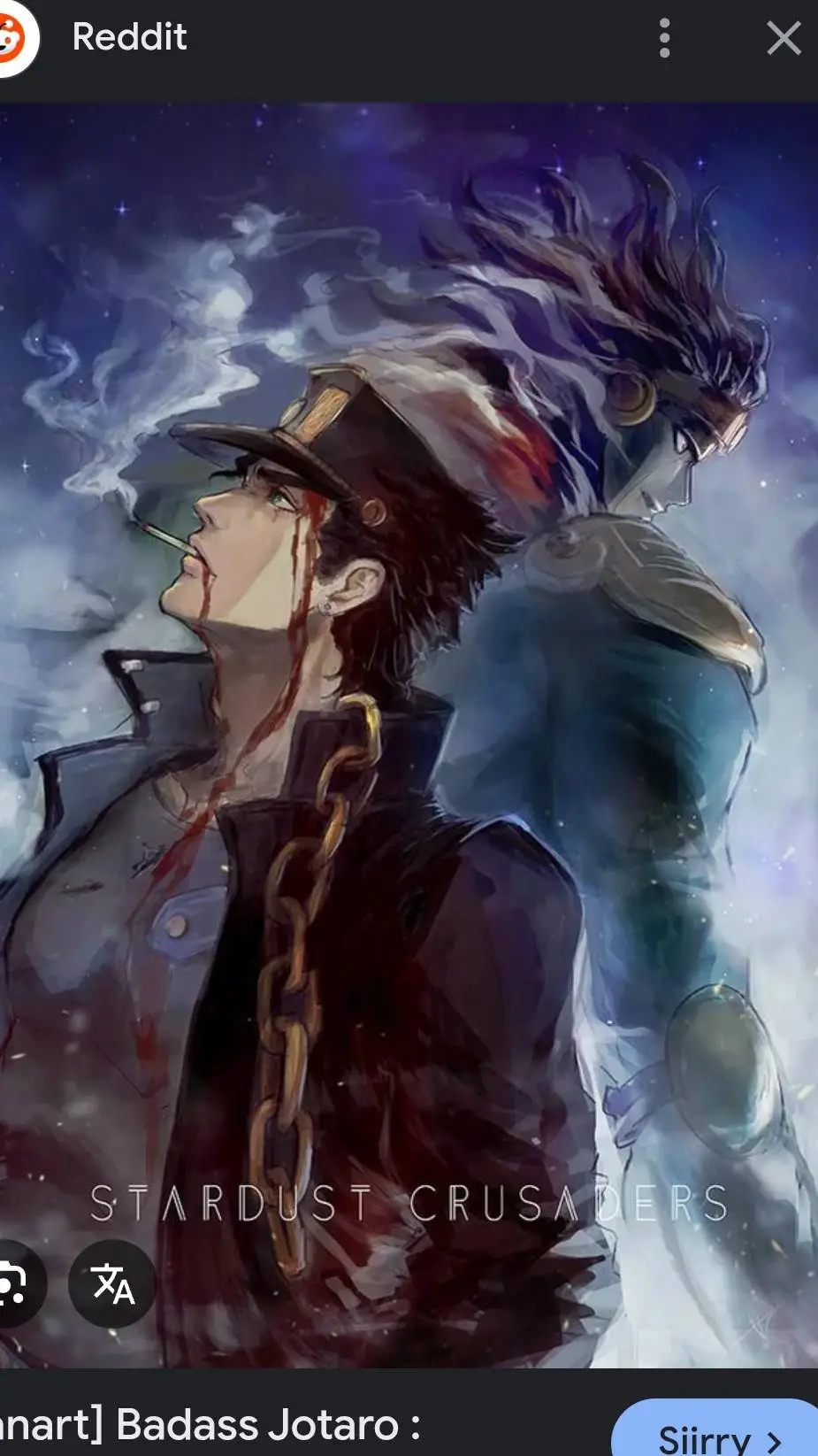 ai character: Jotaro Kujo background