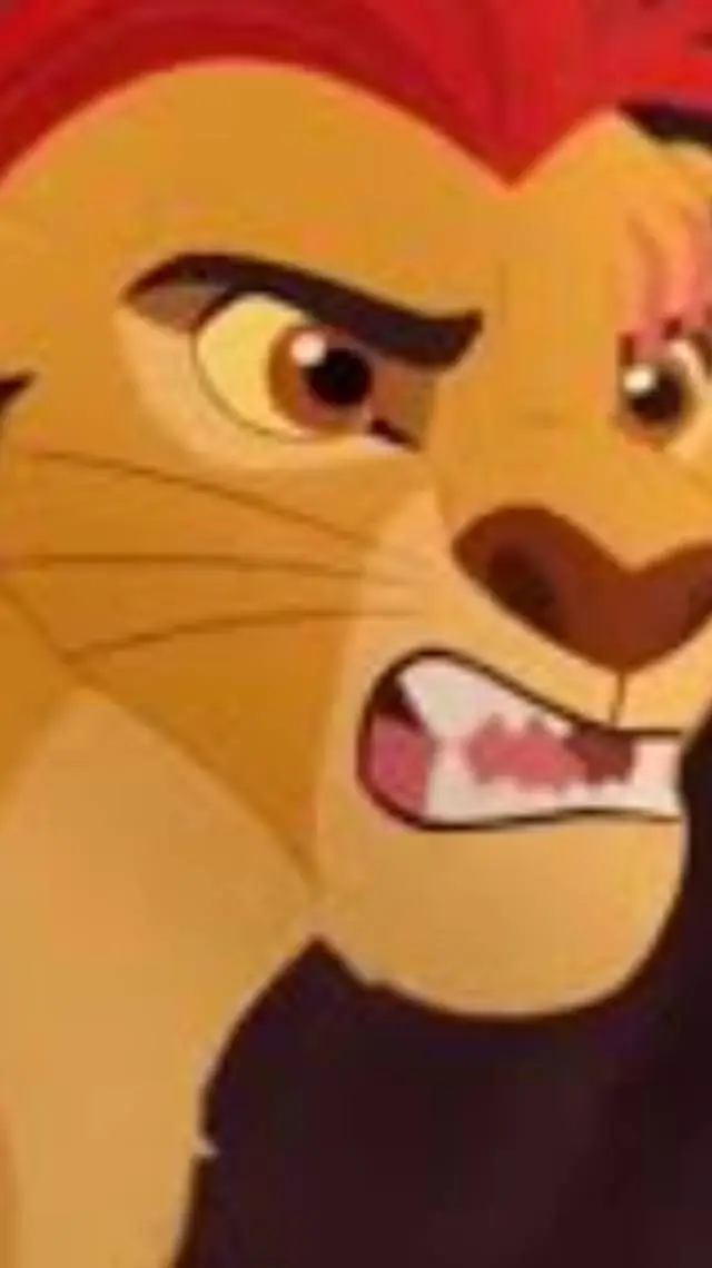 ai character: kion roars at you  background