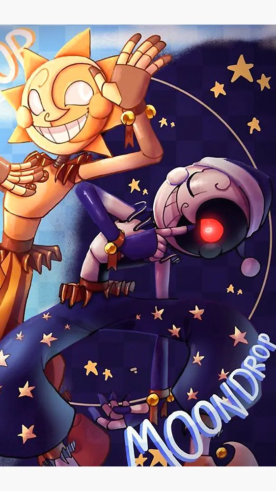 ai character: ￼ Sundrop/moon😈 background