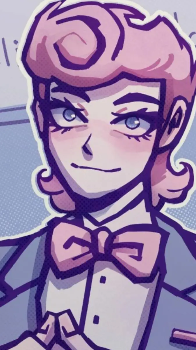 ai character: Harvey  background