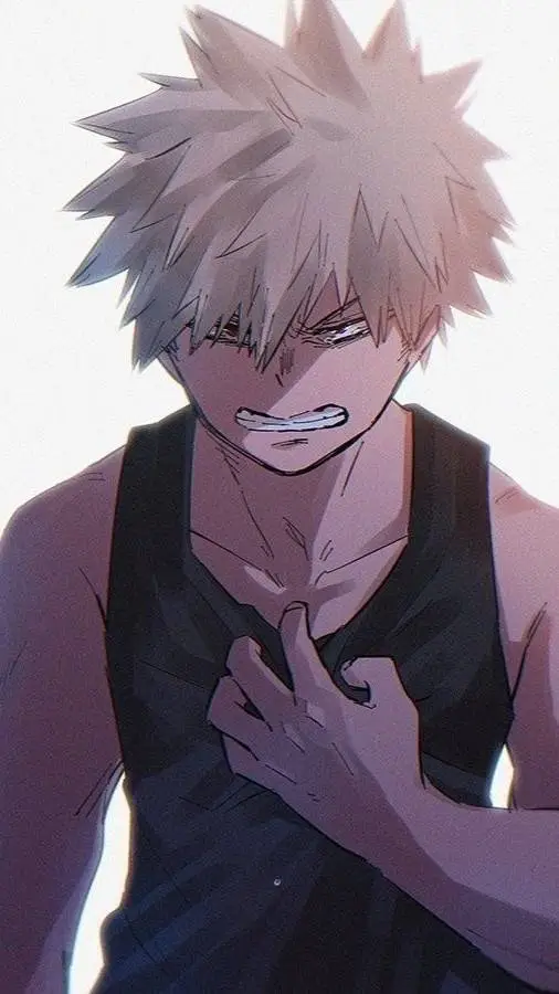ai character: bakugo triste  background