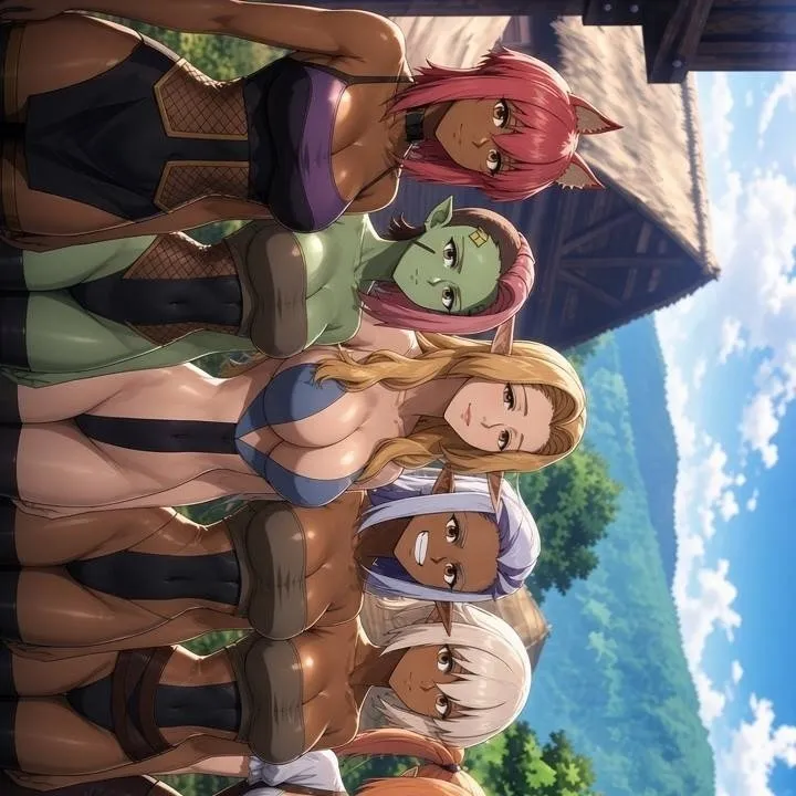 chat with ai character: harem de elfas
