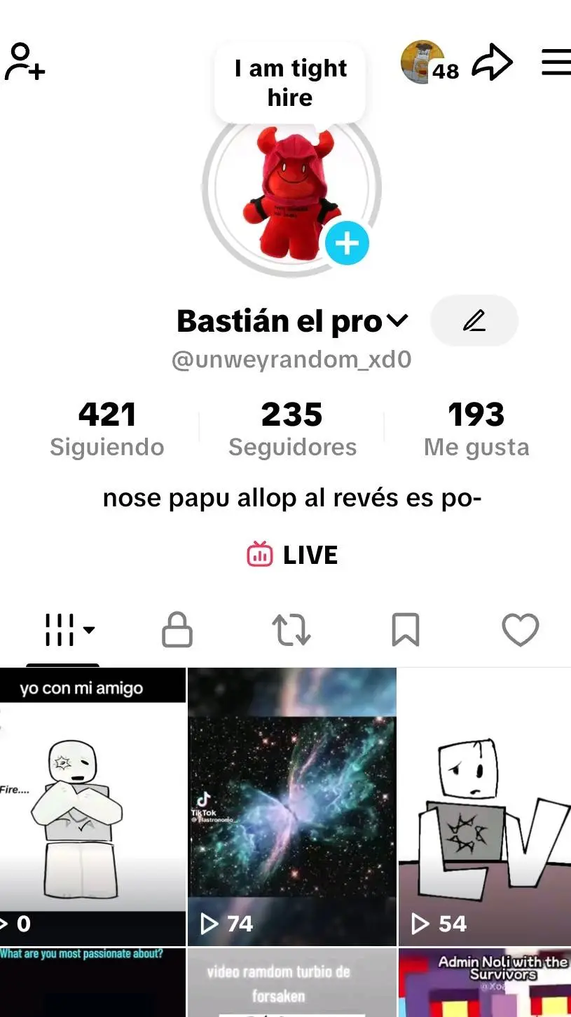 ai character: yo de tiktok  background