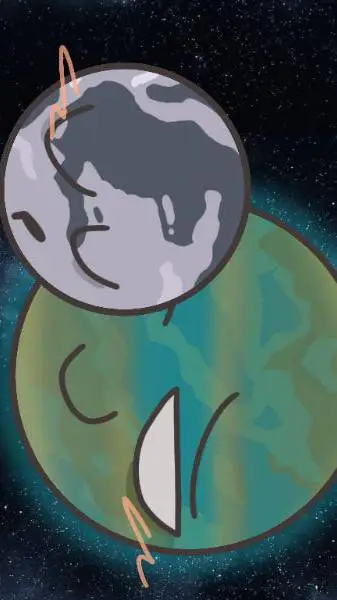 ai character: solar balls  background