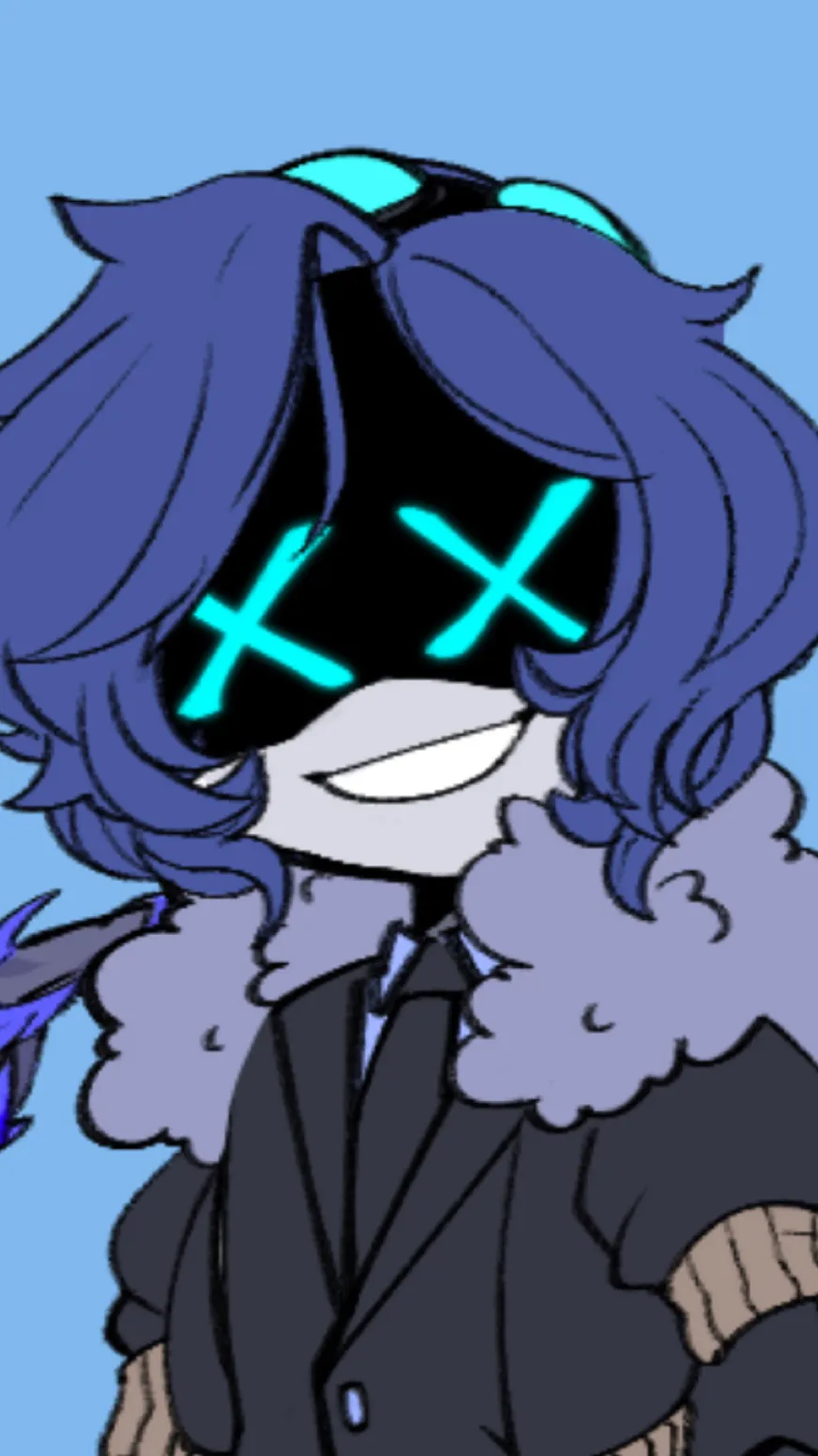 ai character: X°VŃ background