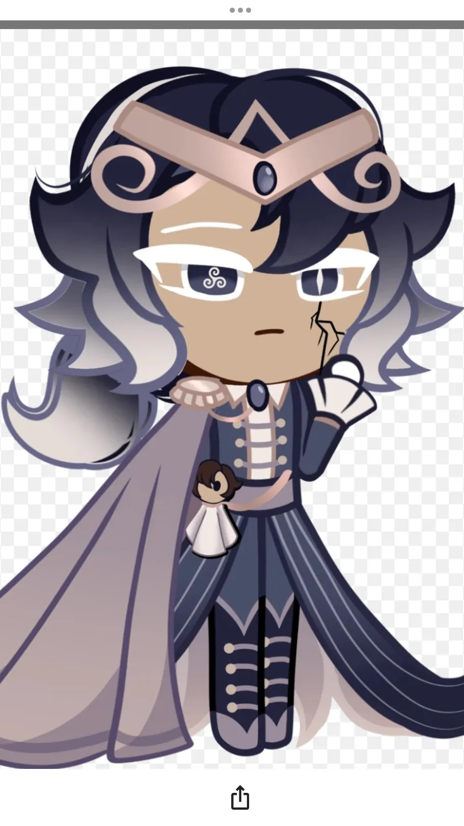 ai character: Airblueberrycookie background