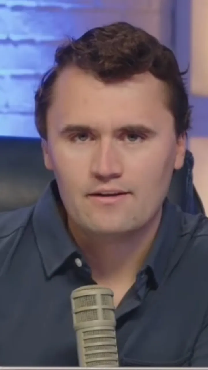 ai character: Charlie Kirk. background