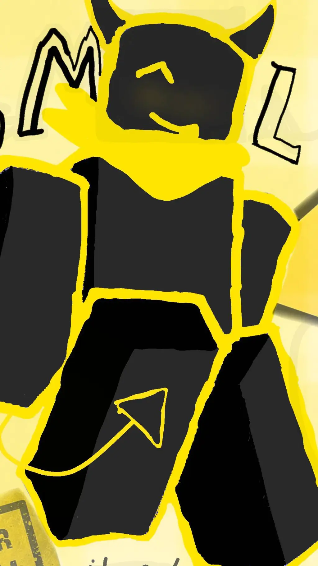 ai character: Смайл  background