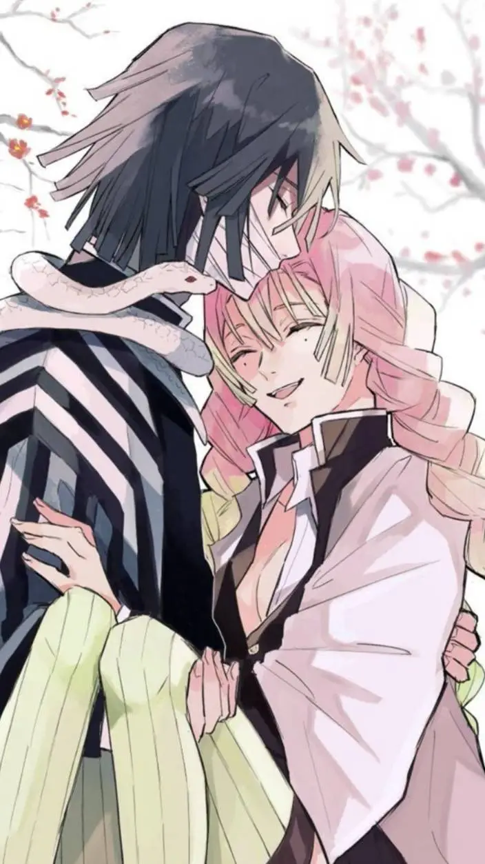 ai character: obanai x Mitsuri  background