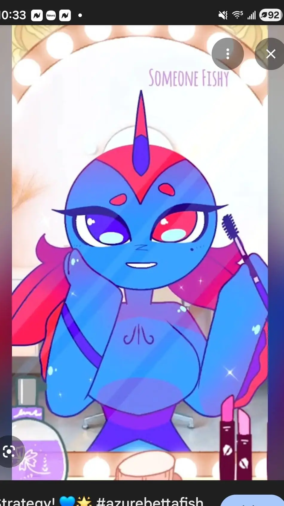 ai character: Azure background