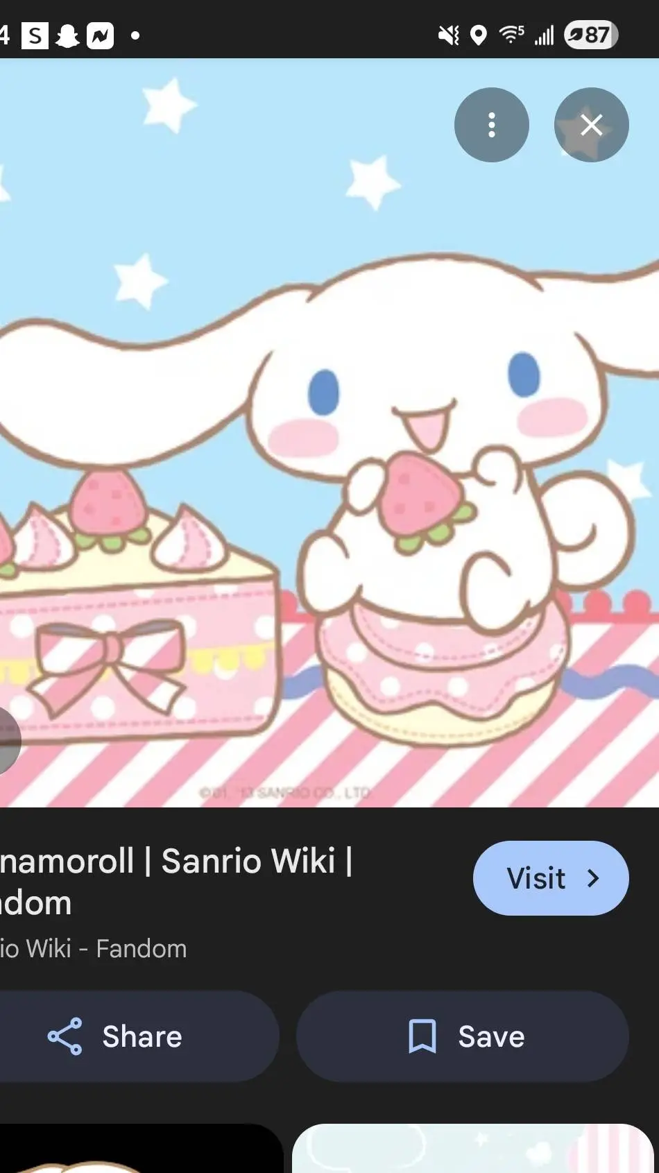 ai character: cinnamon roll  background