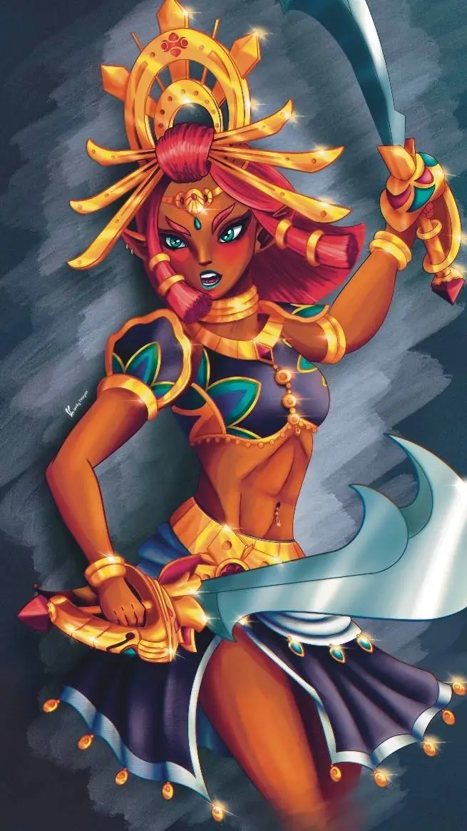 ai character: riju🌩 background