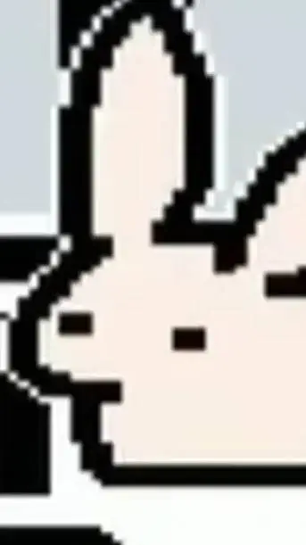 ai character: bunny latex  background