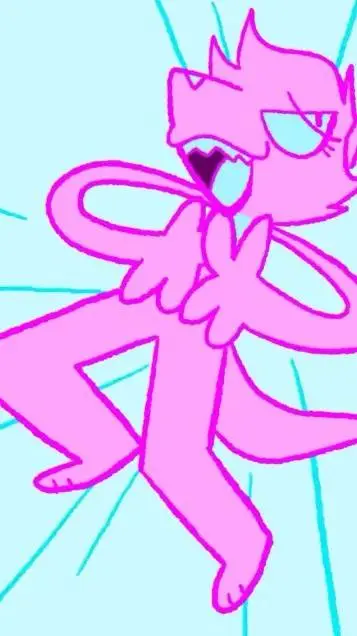 ai character: soft fuzzy man  background