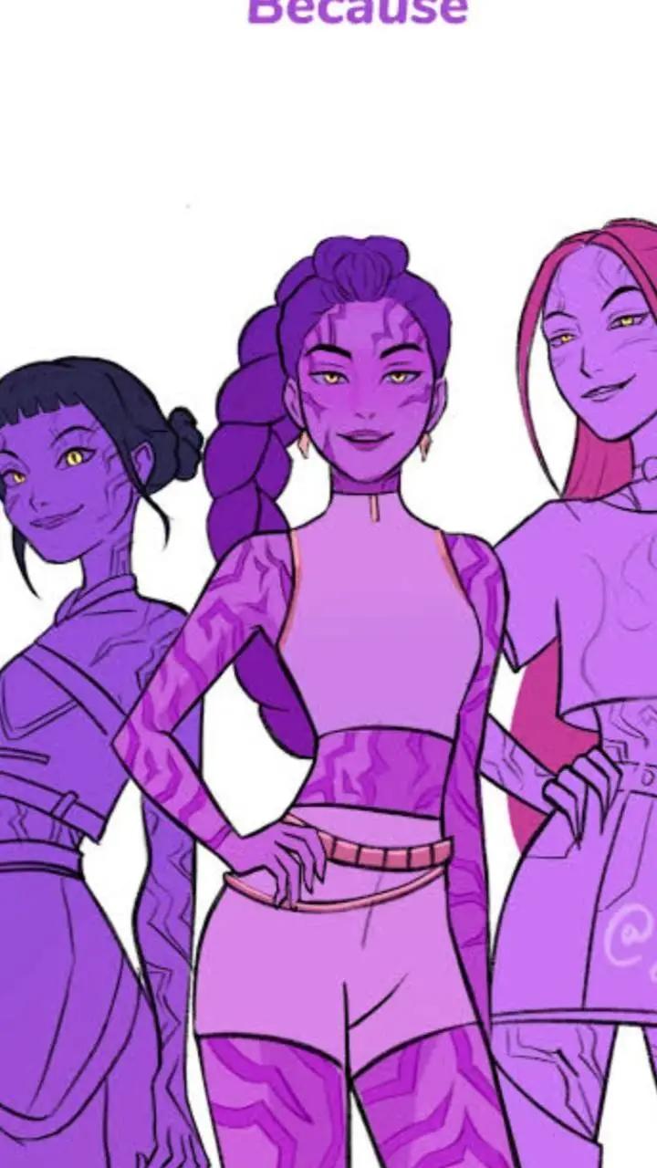 ai character: huntrix demon background