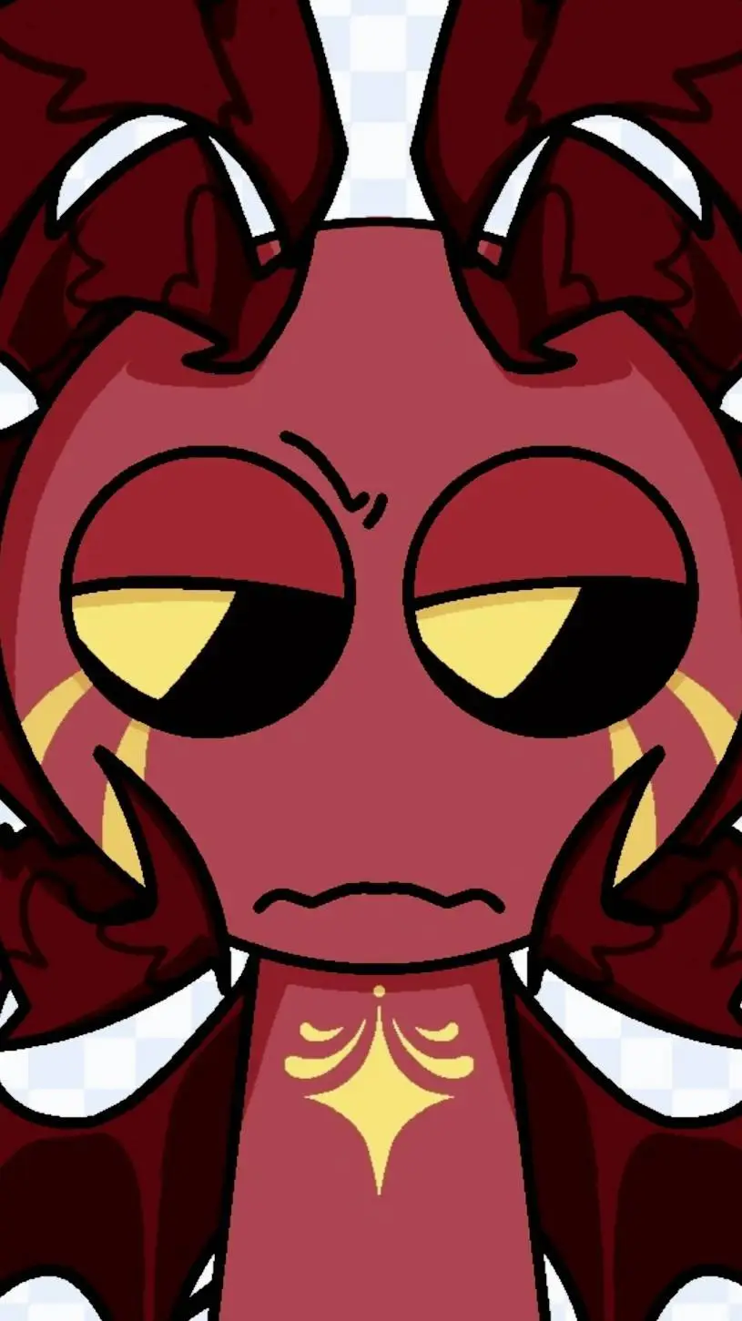 ai character: sprunki red idk background