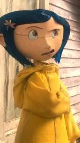 ai character: Coraline Jones  background