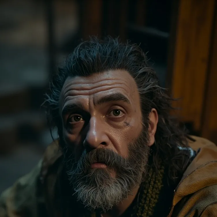chat with ai character: Я бомж
