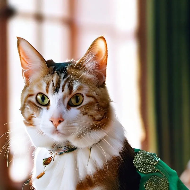 chat with ai character: orange white cat